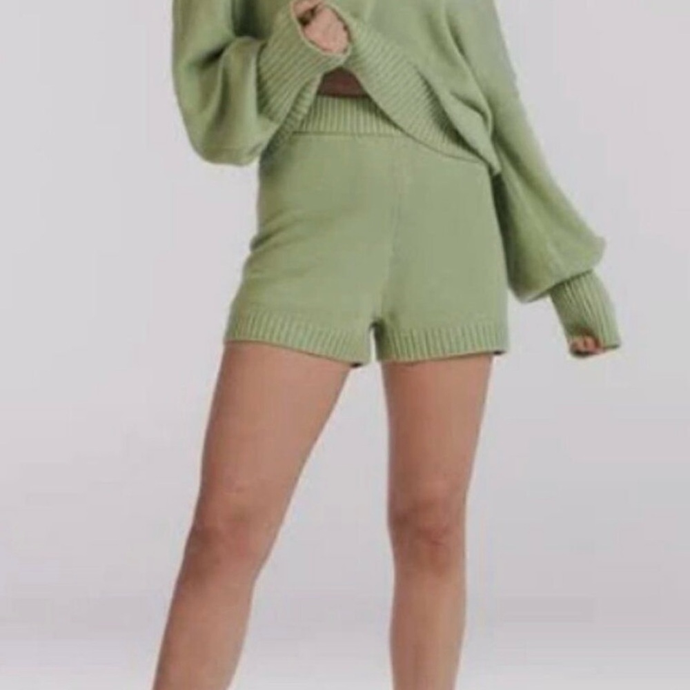 Charlie Holiday Blanche Knit Shorts NWT